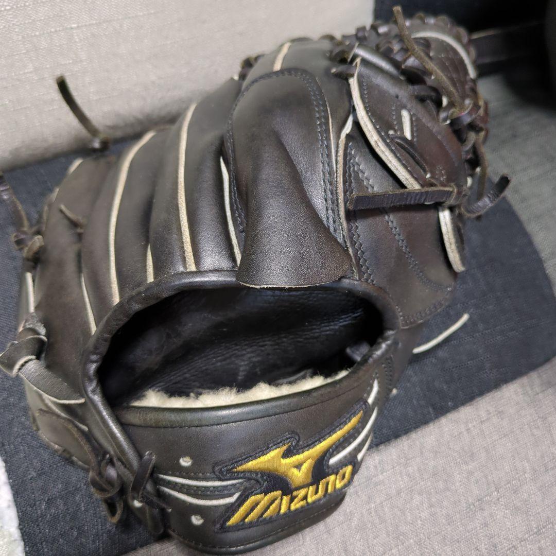 Mizunoプロ キップレザーオーダー硬式グローブ 黒