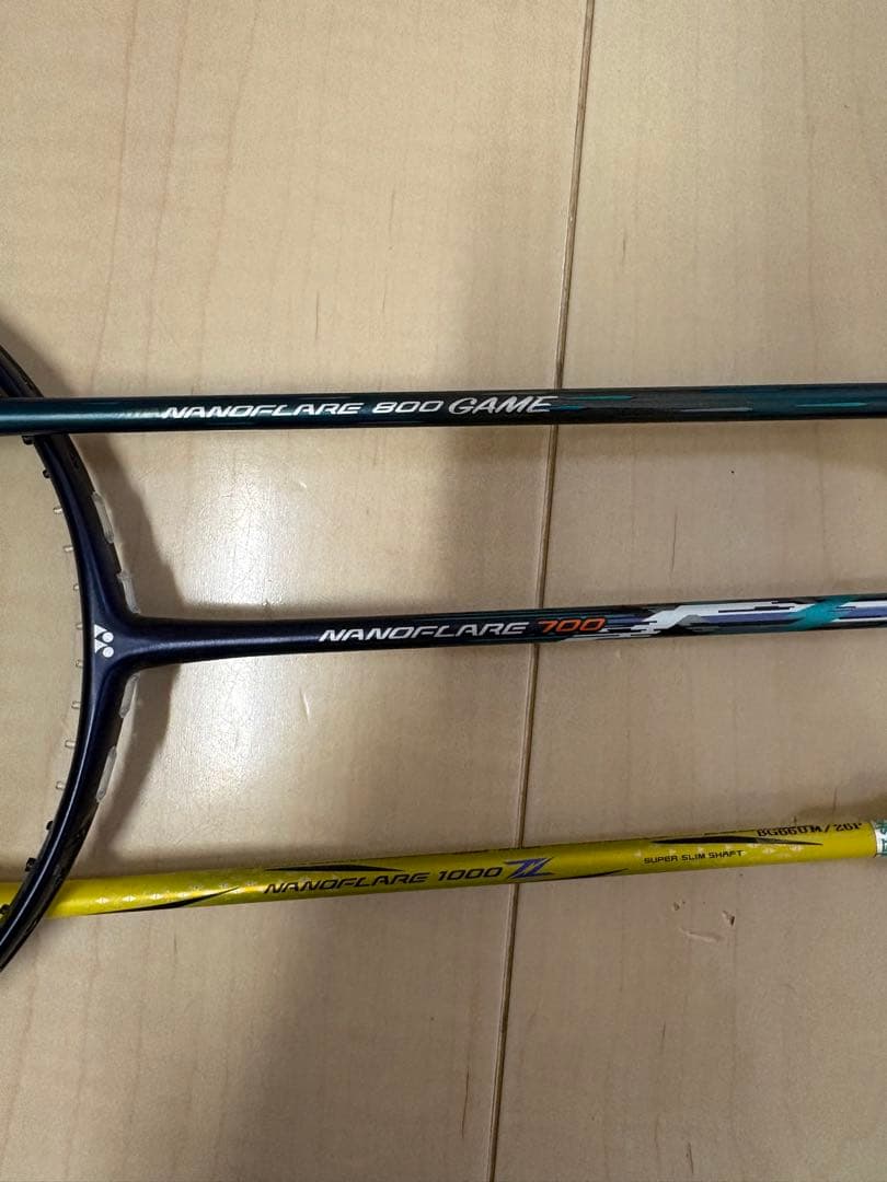 バドミントンラケット ジャンク品 3本セット