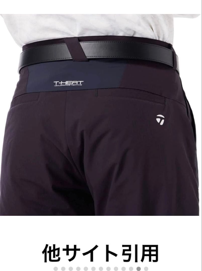 TaylorMade メンズ ゴルフパンツ 黒　サイズＯ