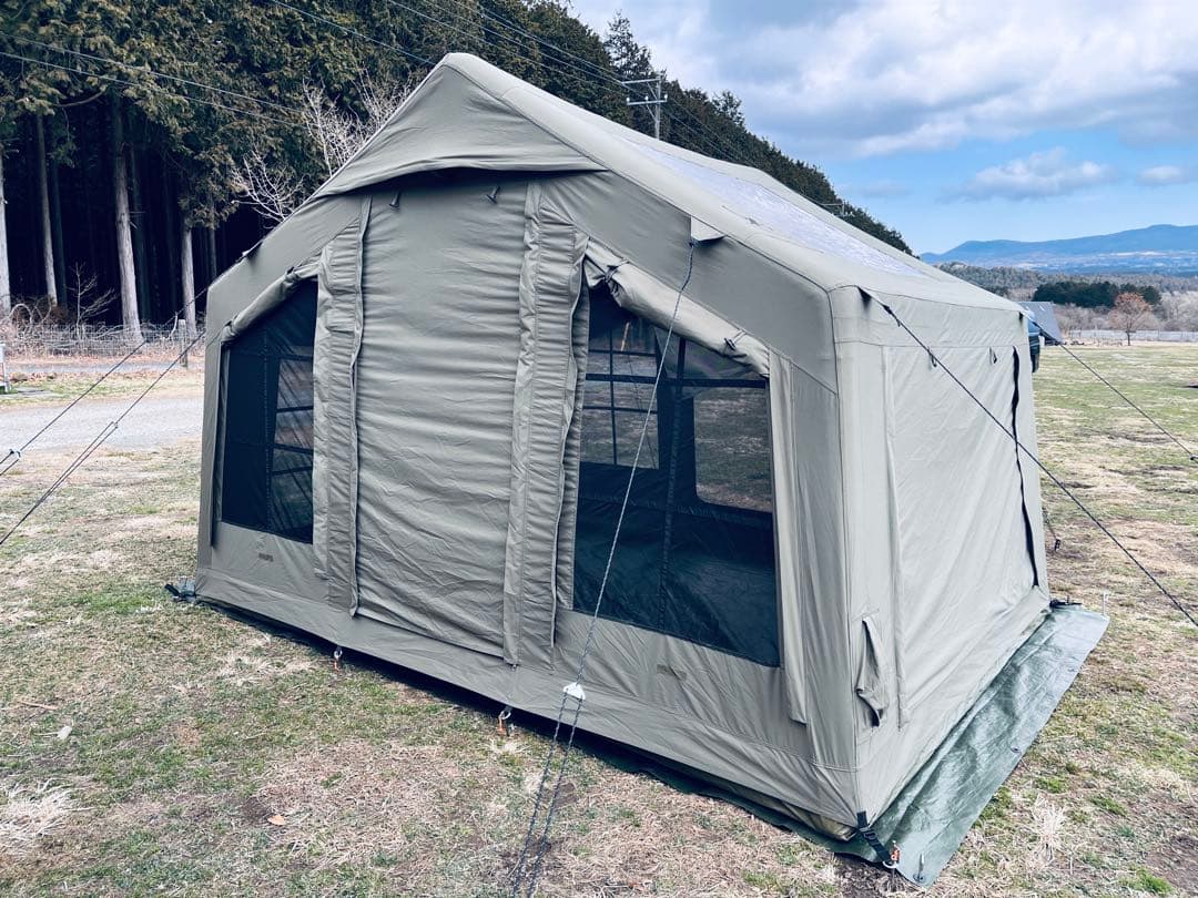 TOMOUNT 8㎡ インフレータブルテント TC エアーテント ポリコットン