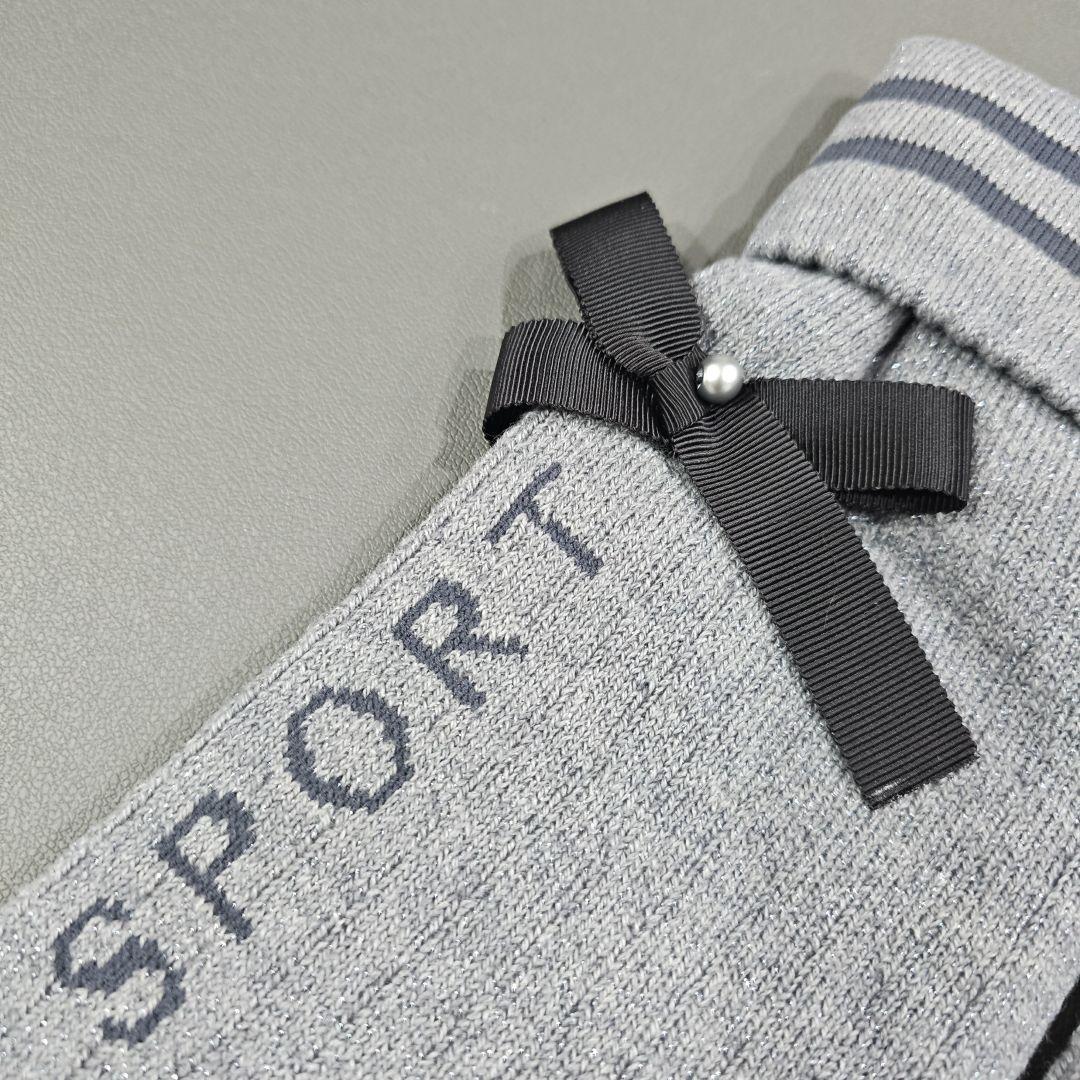 ランバン スポール LANVIN SPORT グレー レッグウォーマー 新品