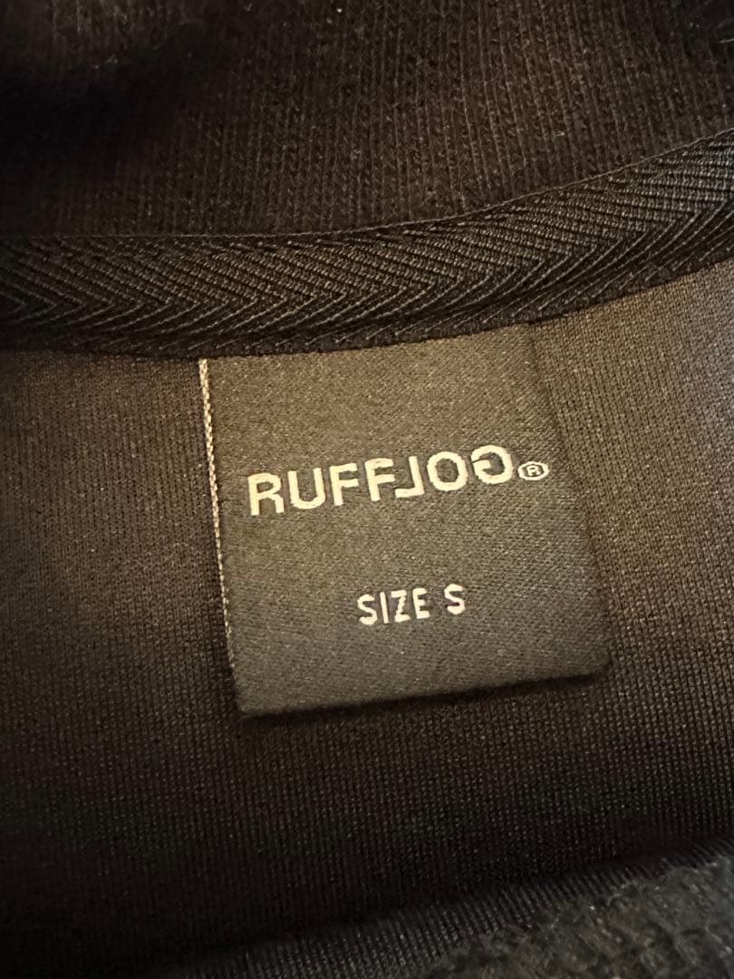 RUFFLOG ラフロッグNOT JUST ONE プルオーバー　黒　Sサイズ