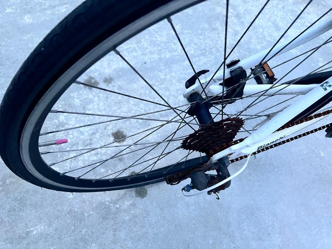【引き取り限定】Bianchi ROMA4ホワイト クロスバイク