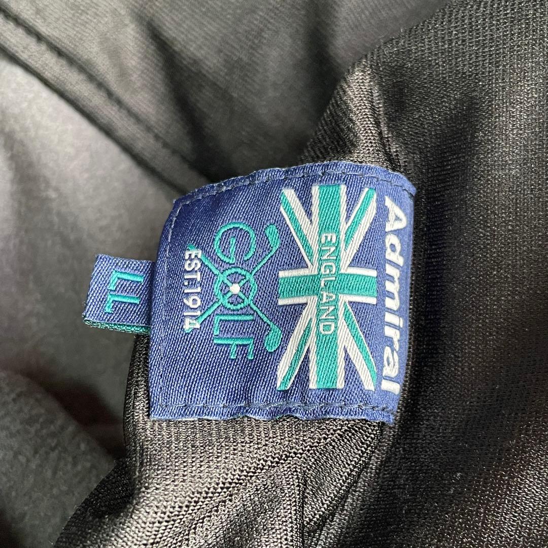 ADMIRAL GOLF パンツ 裏起毛 ストレッチ カモフラ ブラック LL