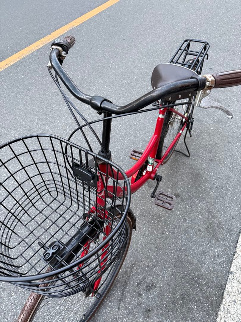 216 自転車 大阪市 【引取り限定】 美品 26インチ 変速付き