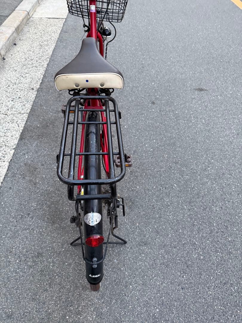 216 自転車 大阪市 【引取り限定】 美品 26インチ 変速付き