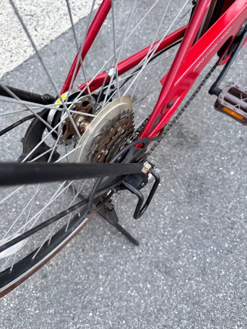 216 自転車 大阪市 【引取り限定】 美品 26インチ 変速付き