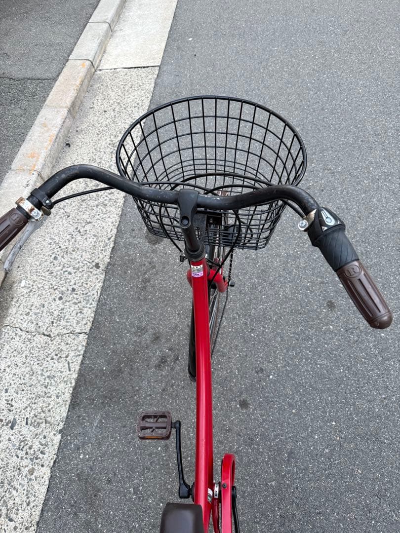 216 自転車 大阪市 【引取り限定】 美品 26インチ 変速付き