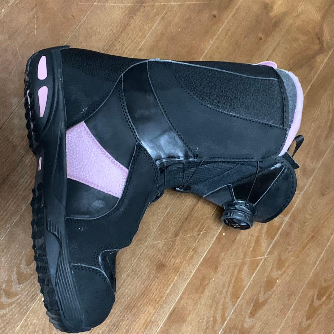 SALOMONIVYBOA25cmレディース スノボーブーツブラックピンクBOA