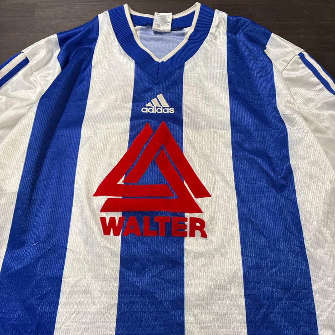 90s adidas ゲームシャツ　万国旗タグ　WALTER イギリス製　8La