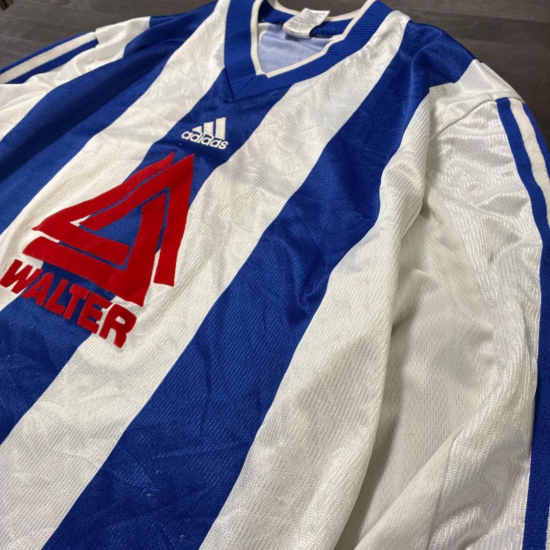 90s adidas ゲームシャツ　万国旗タグ　WALTER イギリス製　8La