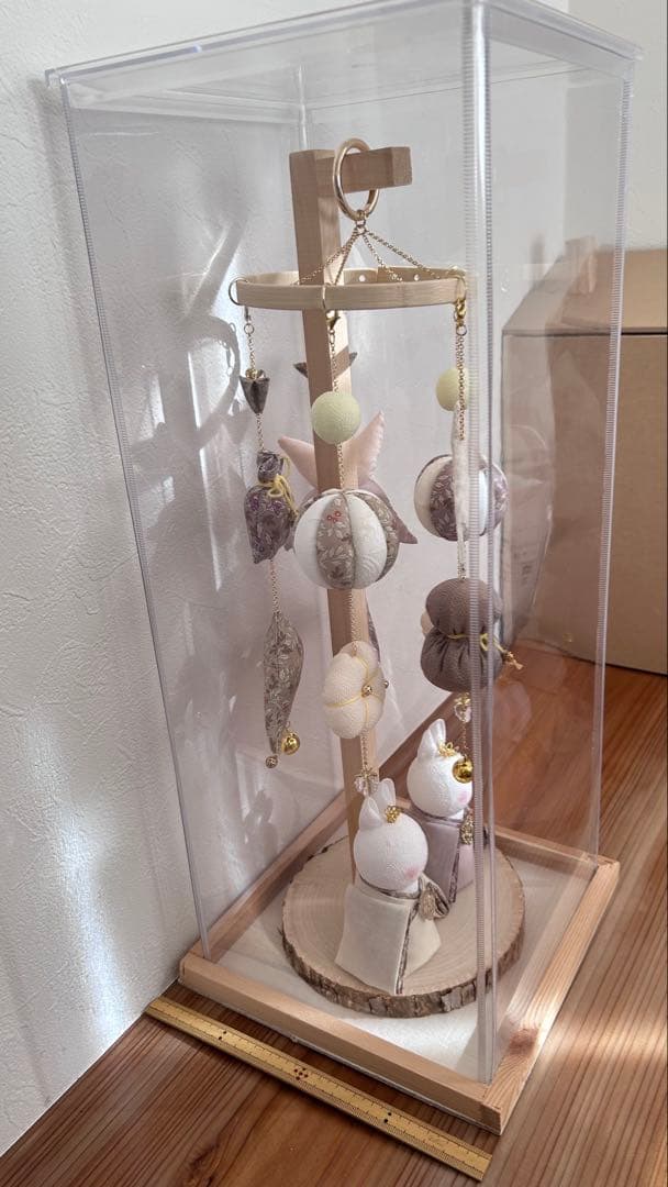 【つるし雛】ハンドメイド ナチュラル つるし飾り／ひな祭り｜ケース付き