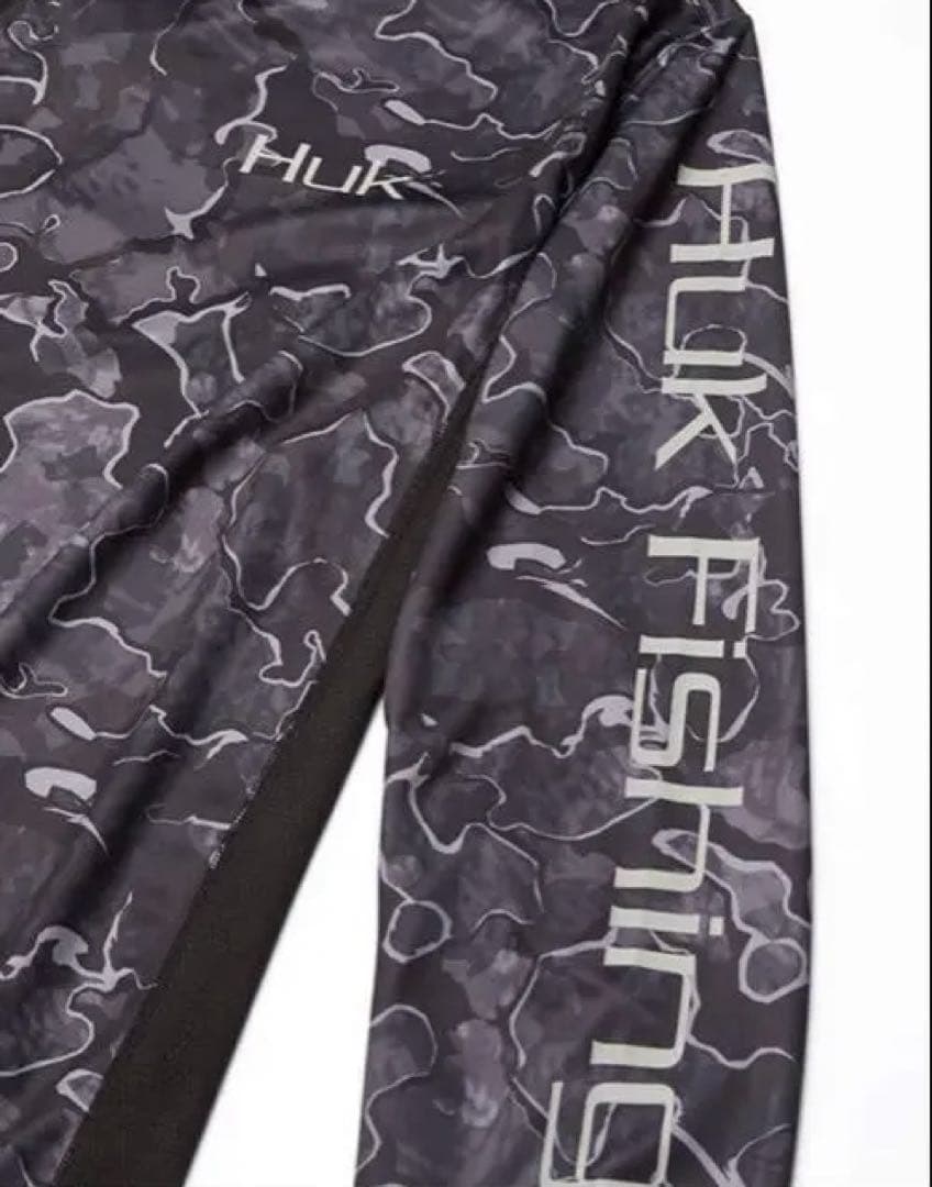 【新品未使用】HUK ハック カモ フィッシングウェア フード付き