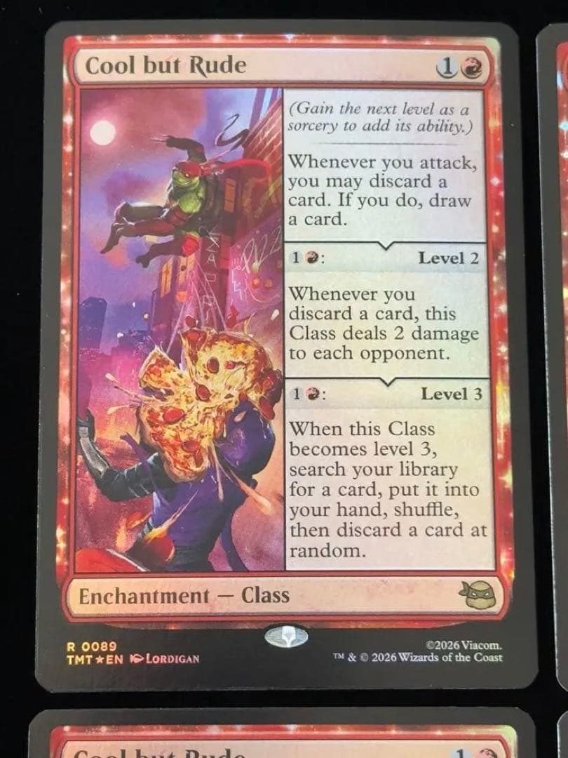 【foil】華麗だが無礼者　英語　4枚セット