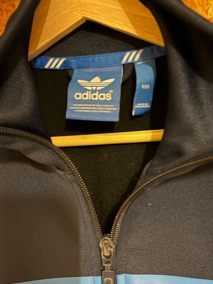 adidas originals トラックジャケットネイビー 3本ラインメンズM