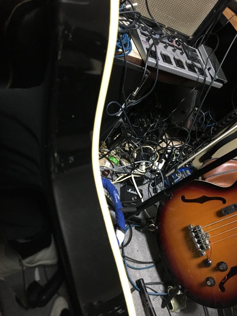 Godin acousticaster passive　レース他改良多　動画！