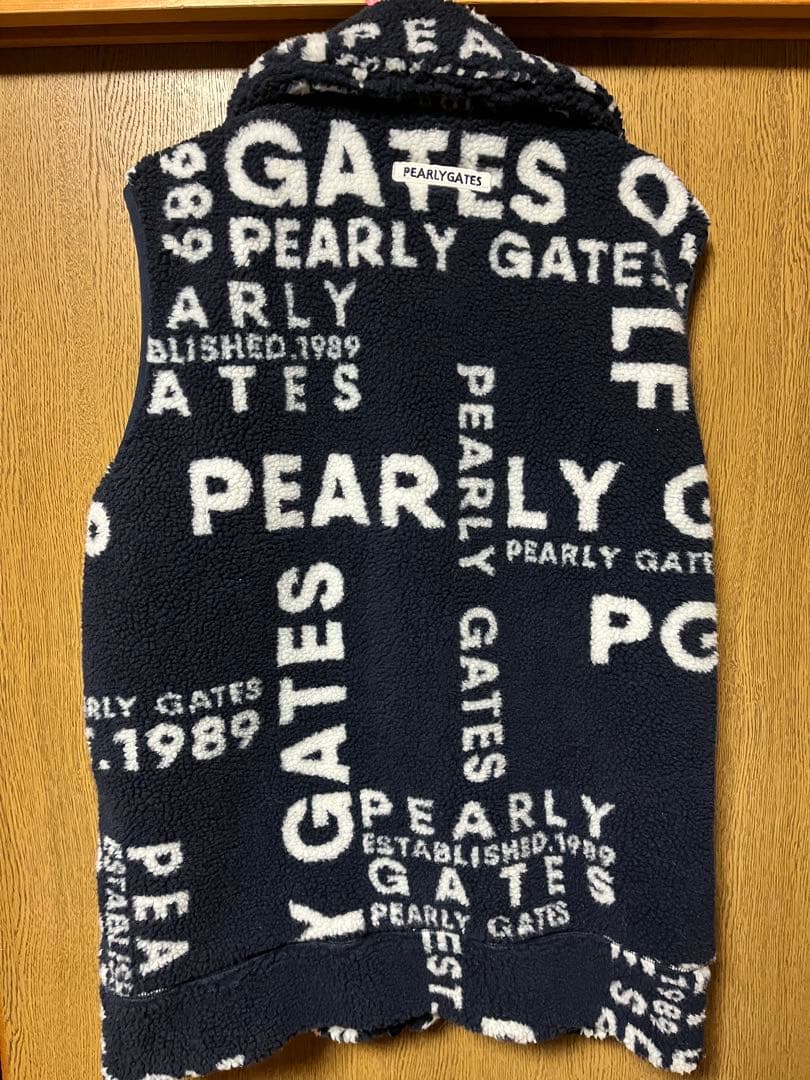 PEARLY GATES フリースベスト ネイビー　サイズ表記6 ゴルフ