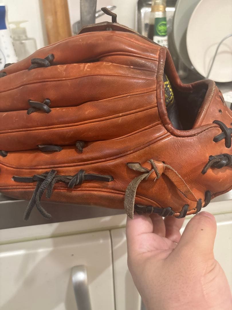 Mizuno プロ　右投げ 外野用グローブ硬式用HAGA JAPAN