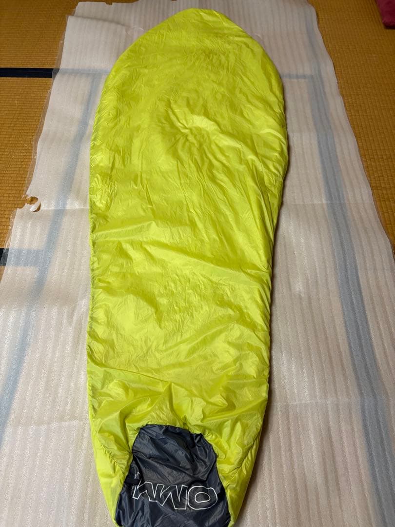 OMM MOUNTAIN RAID 233 シュラフ 蛍光イエロー　中古品