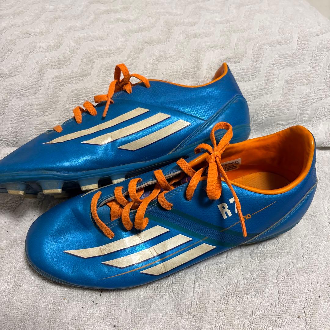 adidas f10 R7 サッカーシューズ スパイク 青/オレンジ