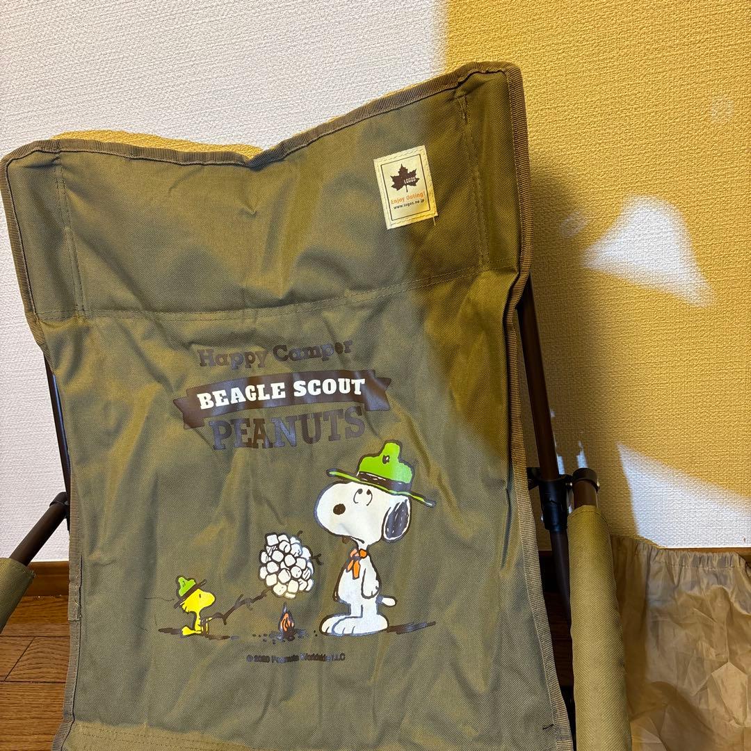 スヌーピー BEAGLE SCOUT ロゴス チェア✨