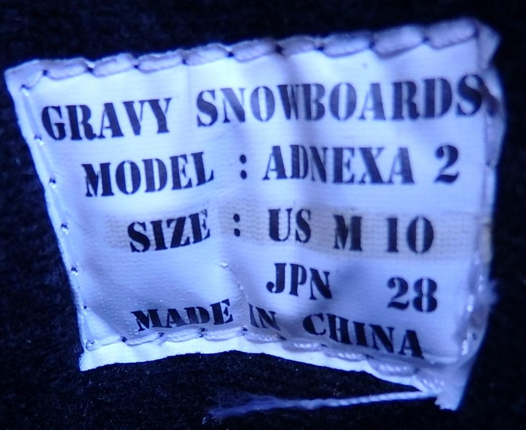 ARBN,GRAVY　３点セット　板約150ｃｍ、ブーツ28.0ｃｍ