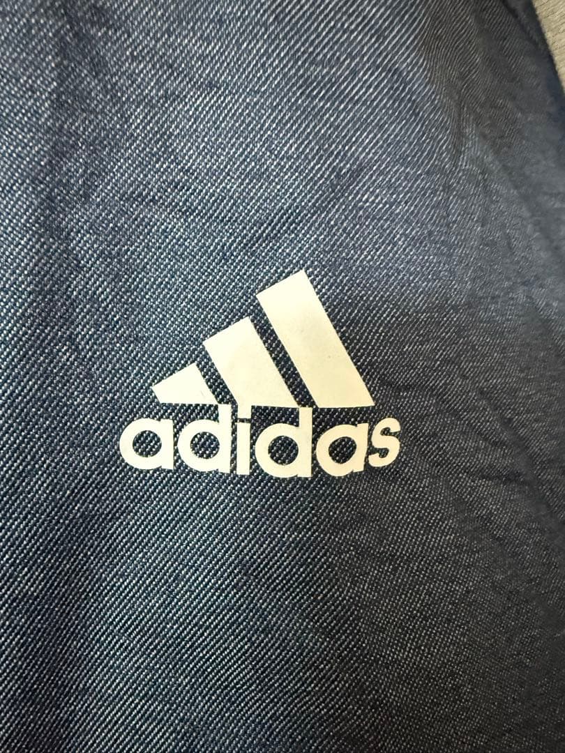 美品　adidas NCU ベンチコート？　丈長め　ネイビー　クリマプルーフ