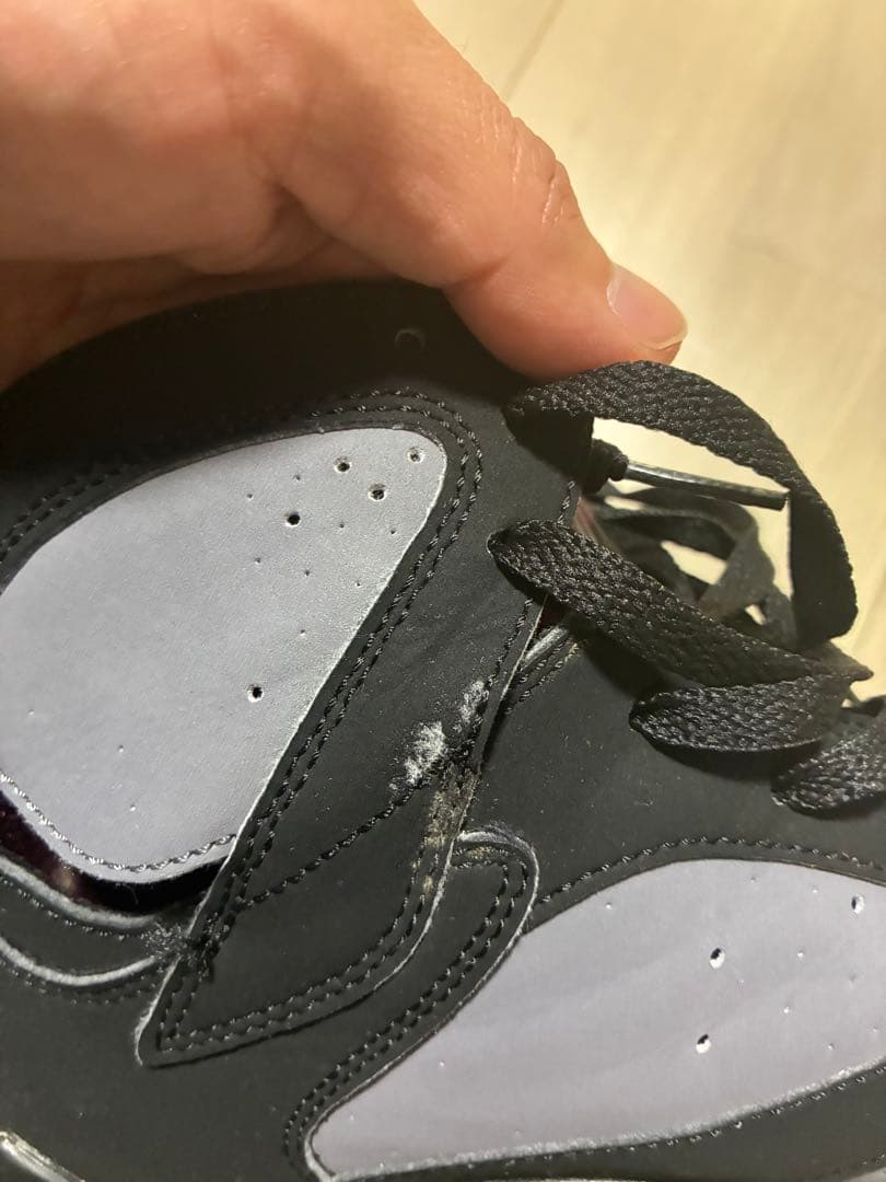 Air Jordan 7 グレー/ブラック バスケットシューズ