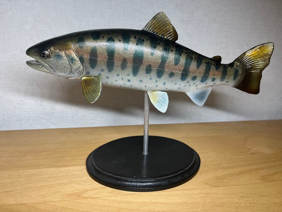 ヤマメ フィギュア27cm レプリカ　釣り　インテリア　魚　ハンドメイド
