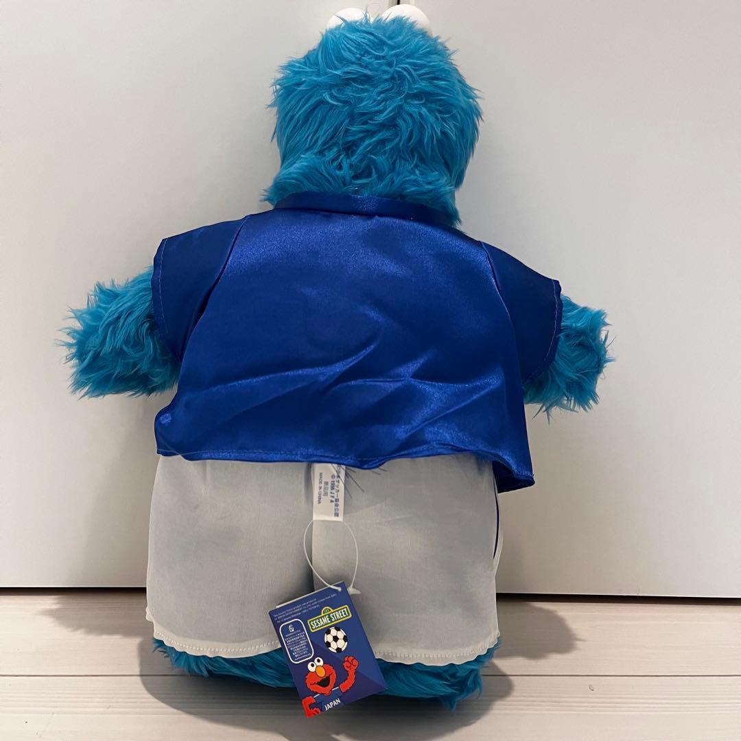 タグ付き クッキーモンスター 日本代表 ぬいぐるみ　オフィシャルグッズ