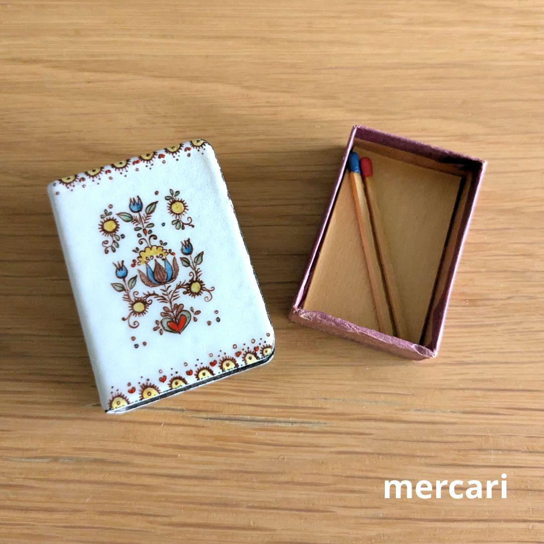 オーストリア　琺瑯　エナメル　ヴィンテージ　金属　マッチ箱　小箱　本型