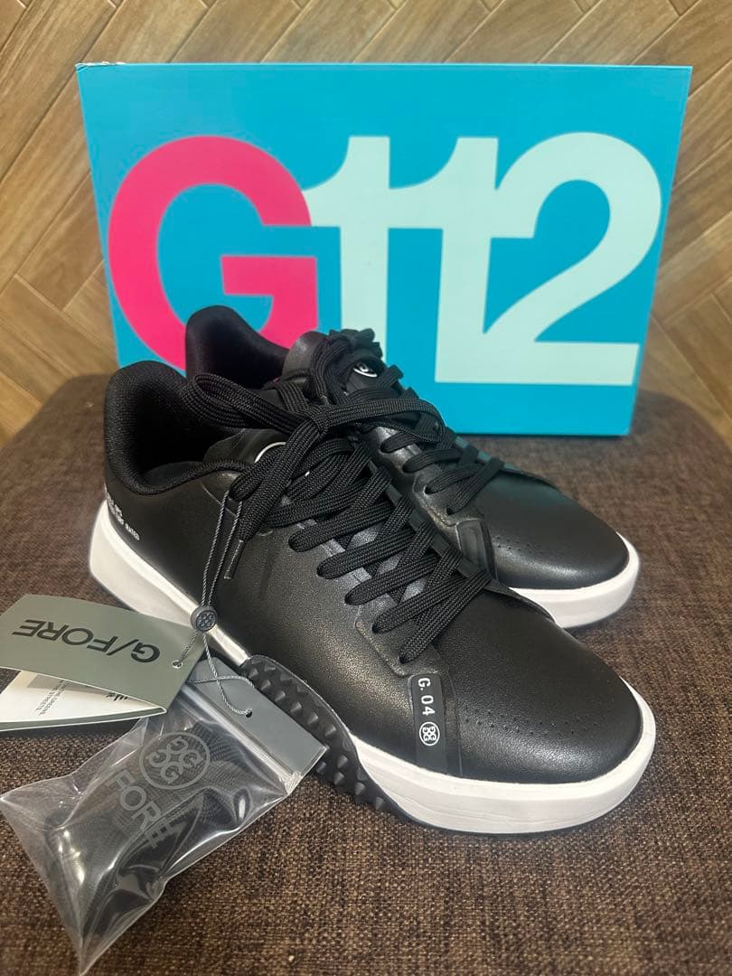 新入荷G/FOREメンズシューズG.112 ブラック×ホワイトsize26㎝