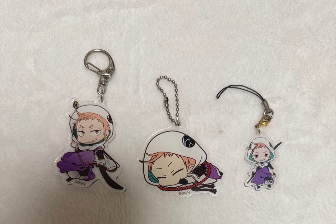 岩融 缶バッジ アクキー ラバスト 都結び お守り風アクリルストラップ