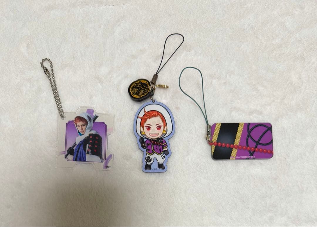 岩融 缶バッジ アクキー ラバスト 都結び お守り風アクリルストラップ