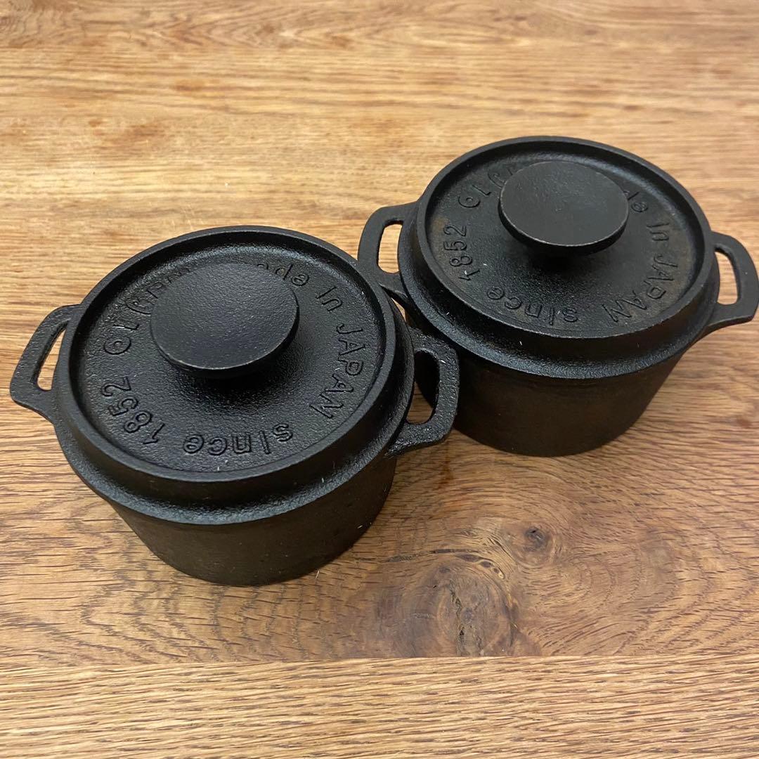 ２個セット　南部鉄器 OIGEN キャセロールラウンド F-417　及源