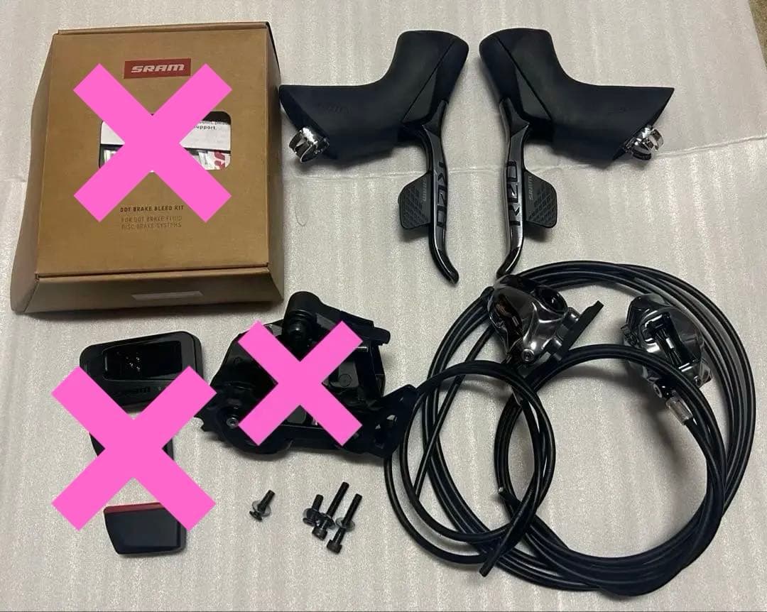 スラムred etap レバー、ブレーキキャリパー、ホース等セット