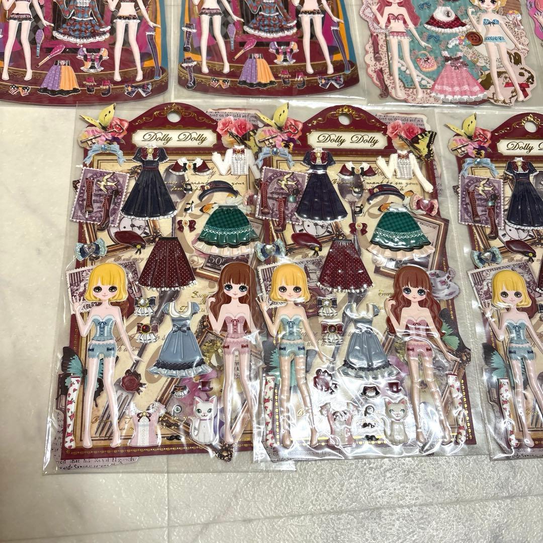 レア！平成レトロ クーリア DollyDolly 女の子 着せ替え シール