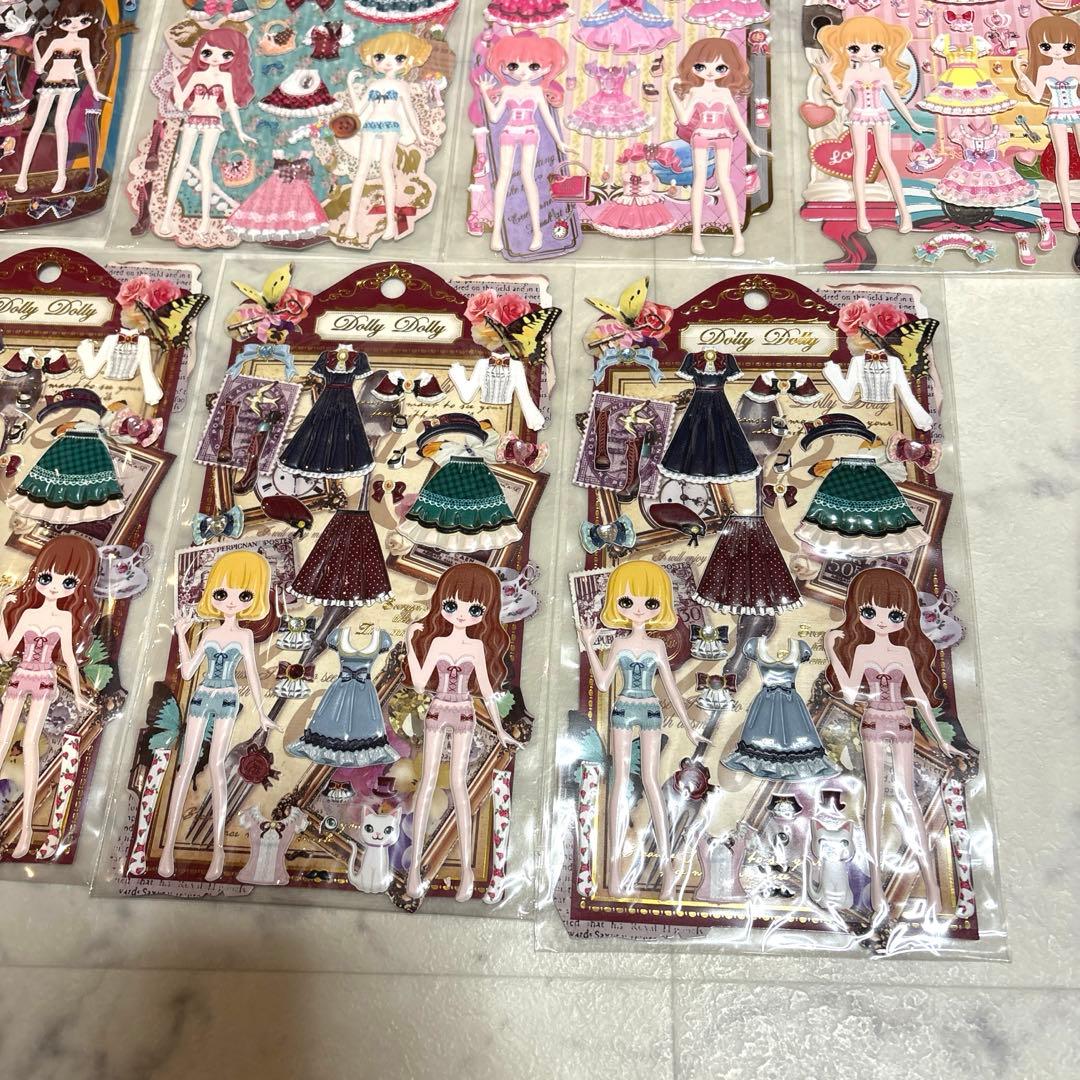 レア！平成レトロ クーリア DollyDolly 女の子 着せ替え シール