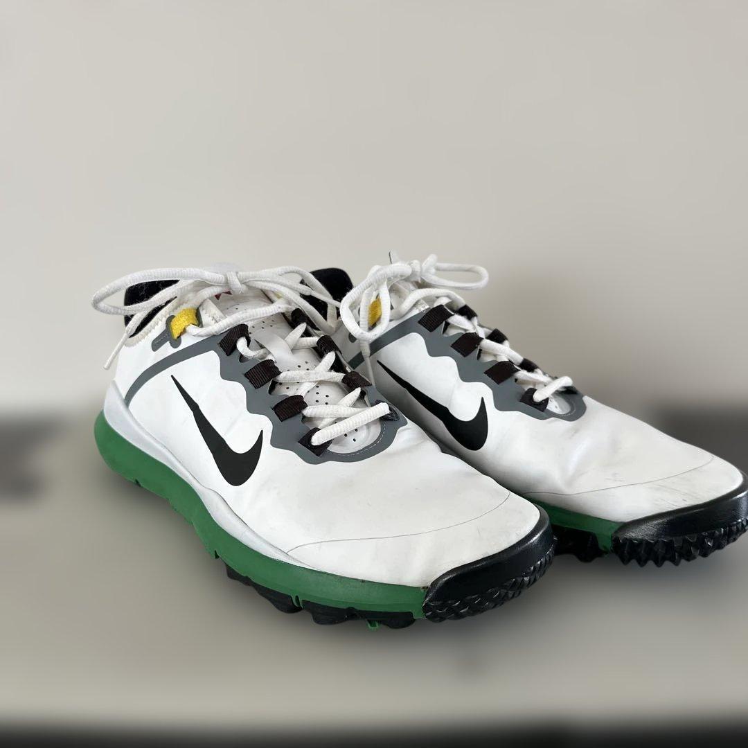 タイガーモデルNike ゴルフシューズ ホワイト/グリーン
