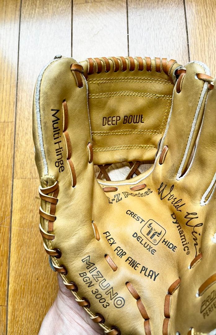 ミズノ　MIZUNO 青カップ　軟式用グローブ　デッドストック