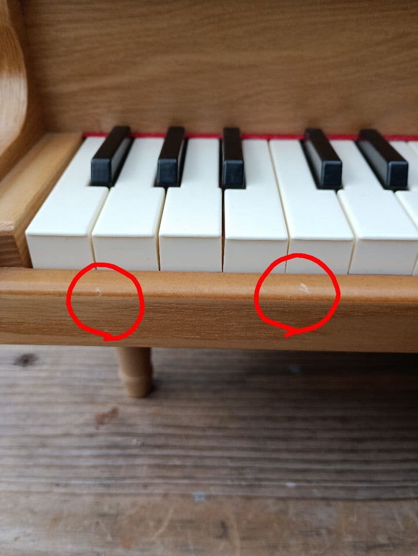 「美品、箱あり」KAWAI 木製グランドピアノ型おもちゃ