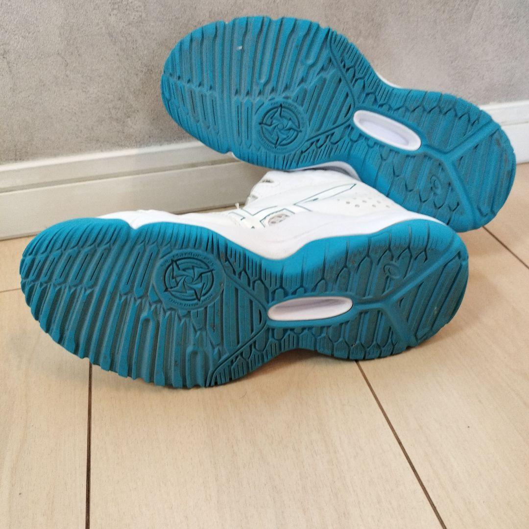 キッズASICSDUNKSHOT バスケットボールシューズ ホワイト/ターコイズ
