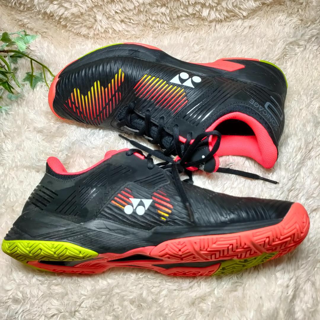 【良品】YONEX テニスシューズ　オールコート　パワークッション　ソニケージ