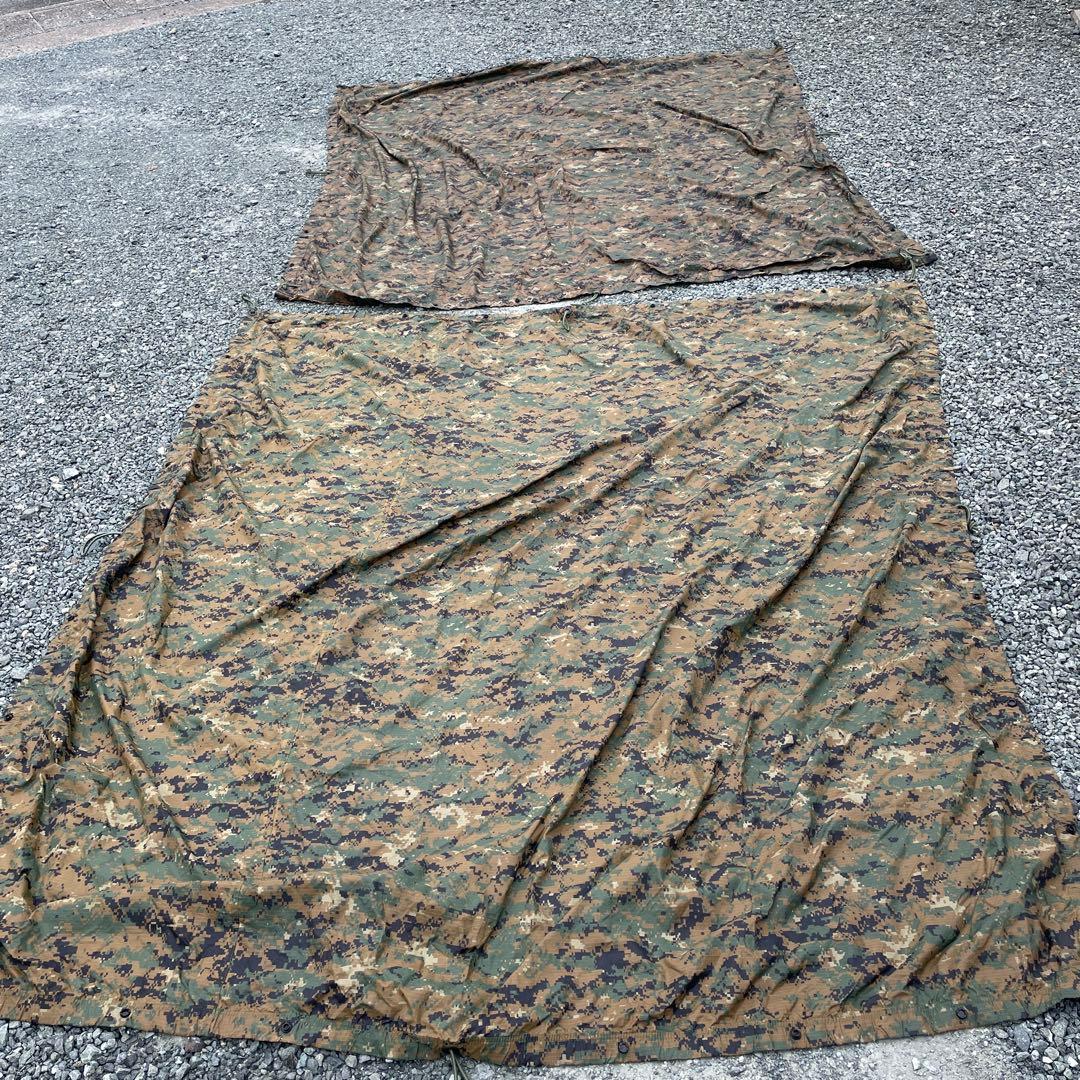 米軍実物 美品2枚セットリバーシブルフィールドタープ 4㎡ ORC製 No3,4