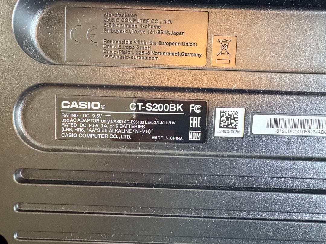 【はるぱんさん専用】CASIO CT-S200BK 電子キーボード 61鍵美品