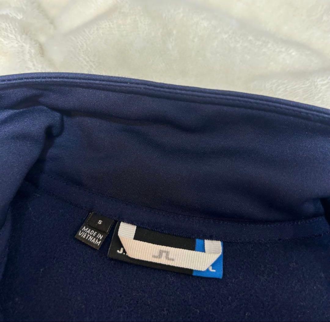J.LINDEBERG ゴルフウェア　メンズ　ジップアップ　ネイビー　Sサイズ