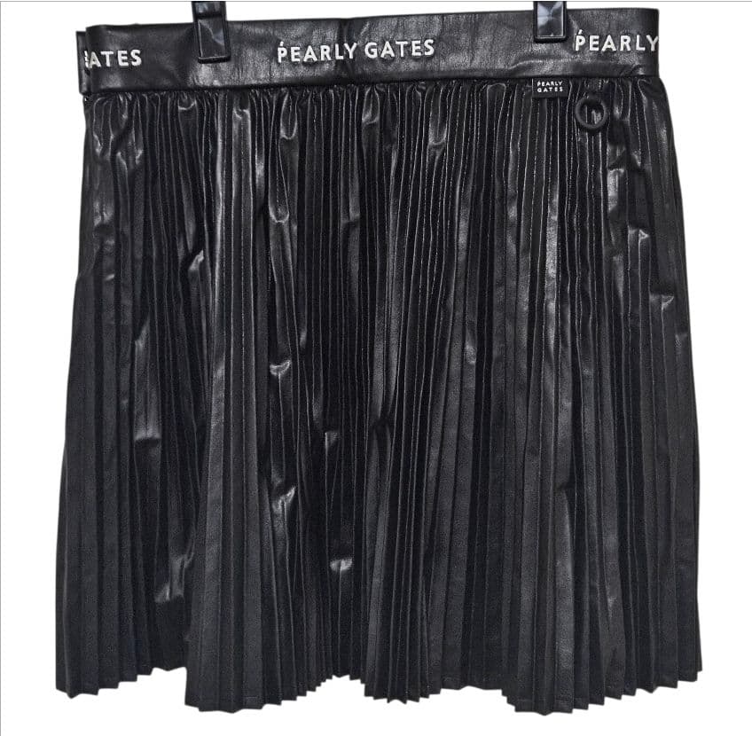 新品未使用 PEARLY GATES レディース プリーツスカート 1 ブラック