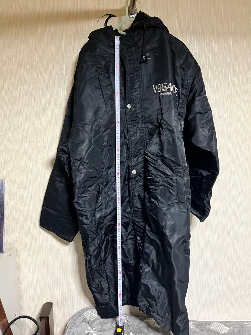 VERSACE JEANS COUTURE ブラックベンチコート