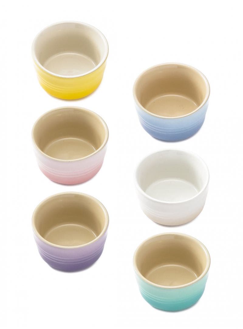 【新品】 Le Creuset ルクルーゼ ミニラムカン　６個セット　ソルベ