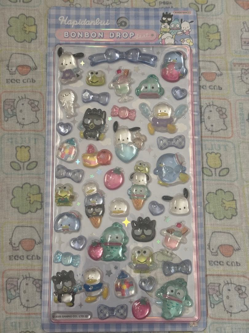 【正規品 】ボンボンドロップシール サンリオ 第二弾 7枚 セット